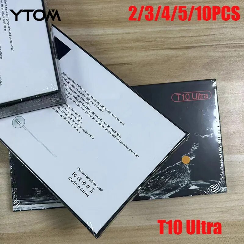 YTOM T10 U 스마트 워치 남녀공용, 무선 충전 스마트워치, IWO 리얼 스크류, 2.09 인치, 49mm, 도매